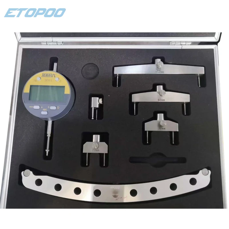 6.5-3000 Radius Gauge with Electronic Digital Display, Arc Ball Diameter Measuring Instrument