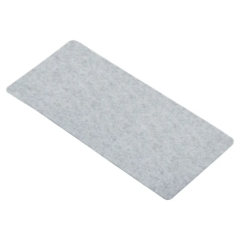 Desk Mat Protector, Felt Dual Side Mouse Pad Writing Gray 33x70