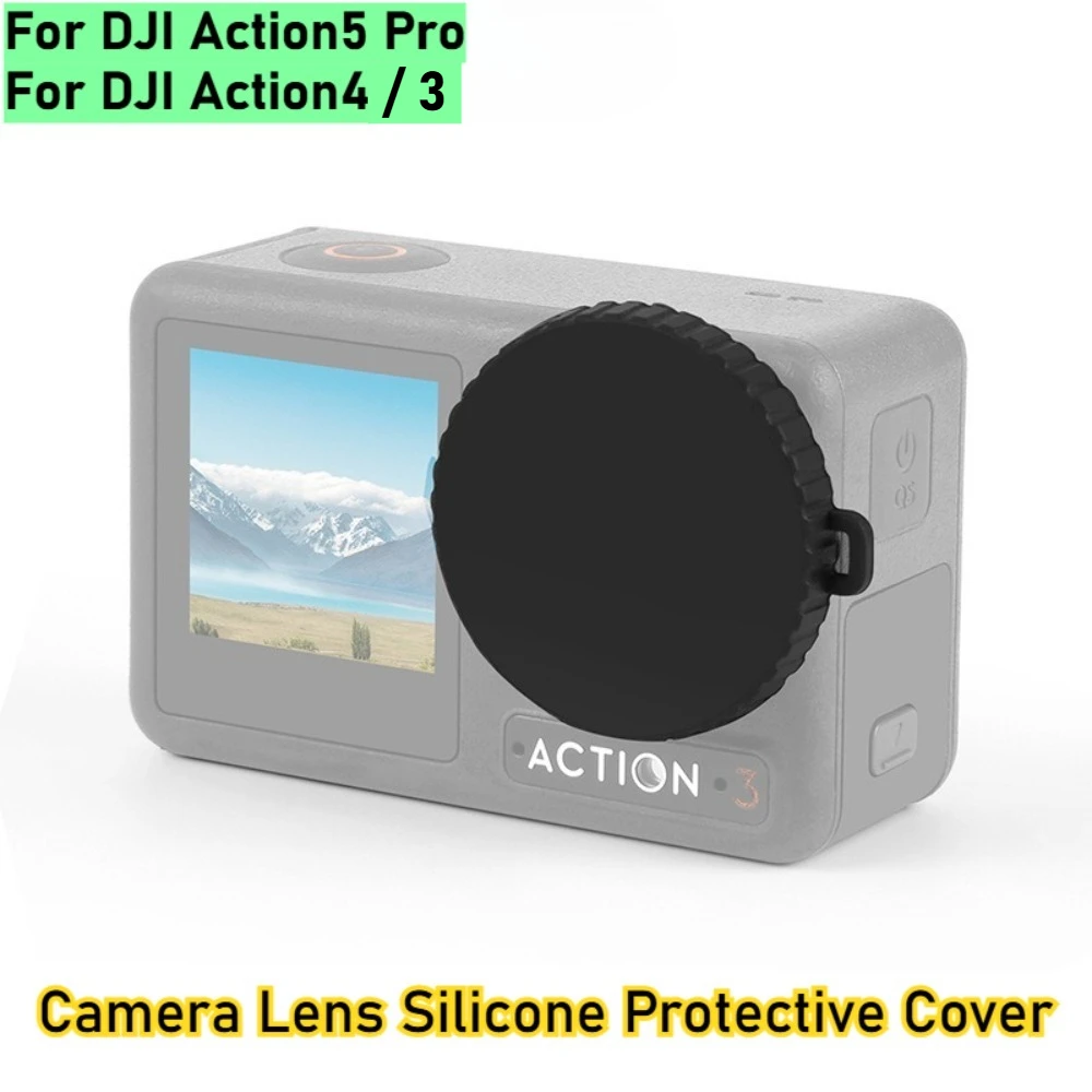 Camera Lens Protective Cover For DJI Osmo Action 5 Pro/4/3 Camera Lens Cap Dust-proof Cover For DJI ACTION 5 Cameras Accessories