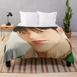 TXT Soobin 2022 photobot shoot - Elle Men Throw coperta sottile morbida grande divano coperte da tiro