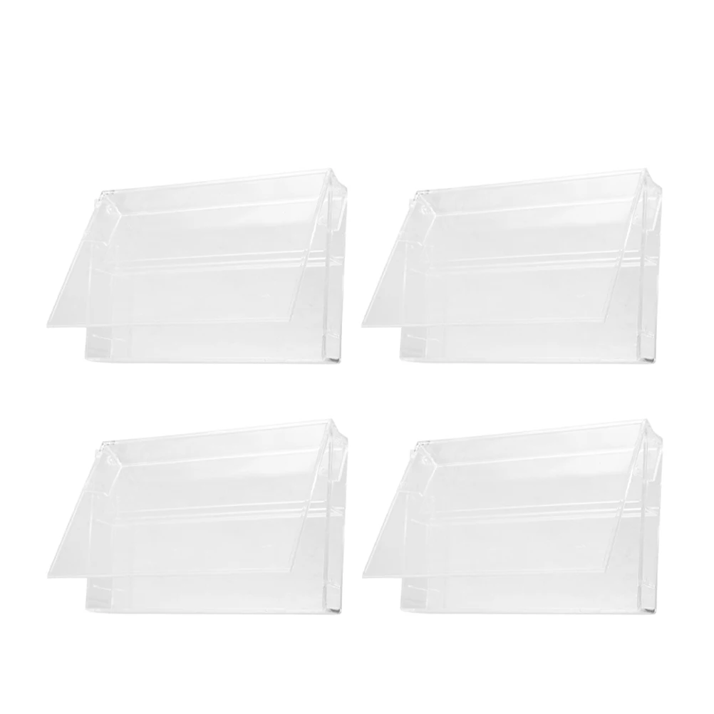 

4Pcs Plastic Cassette Tape Storage Box Clear Protective Case for Vintage Audio Tapes Organized Display Solution for Music Lovers