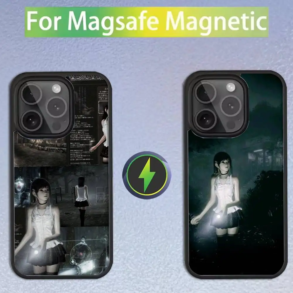

F-Fatal Frame Game For iPhone 17,16,15,14,13,12,11,Pro,Max,Plus,Mini,SE4,E Magnetic For Magsafe Wireless Phone Case