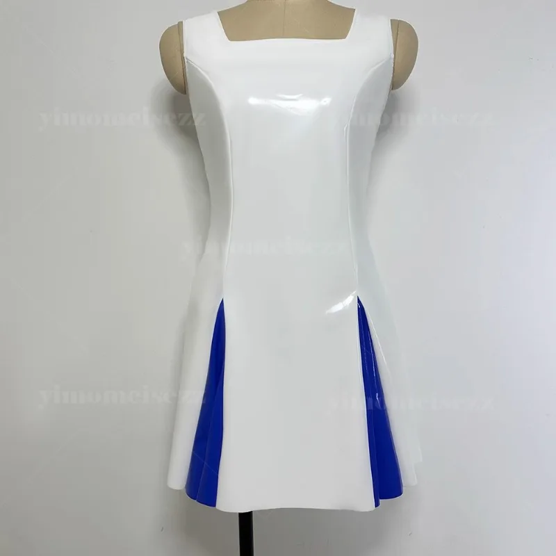 Косплей аниме костюм женский сине-белый костюм свидания повседневное платье комплект 2025