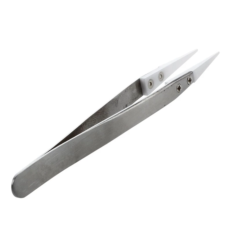 4X Ceramic Tweezers - Heat Resistant - Pointed Tip