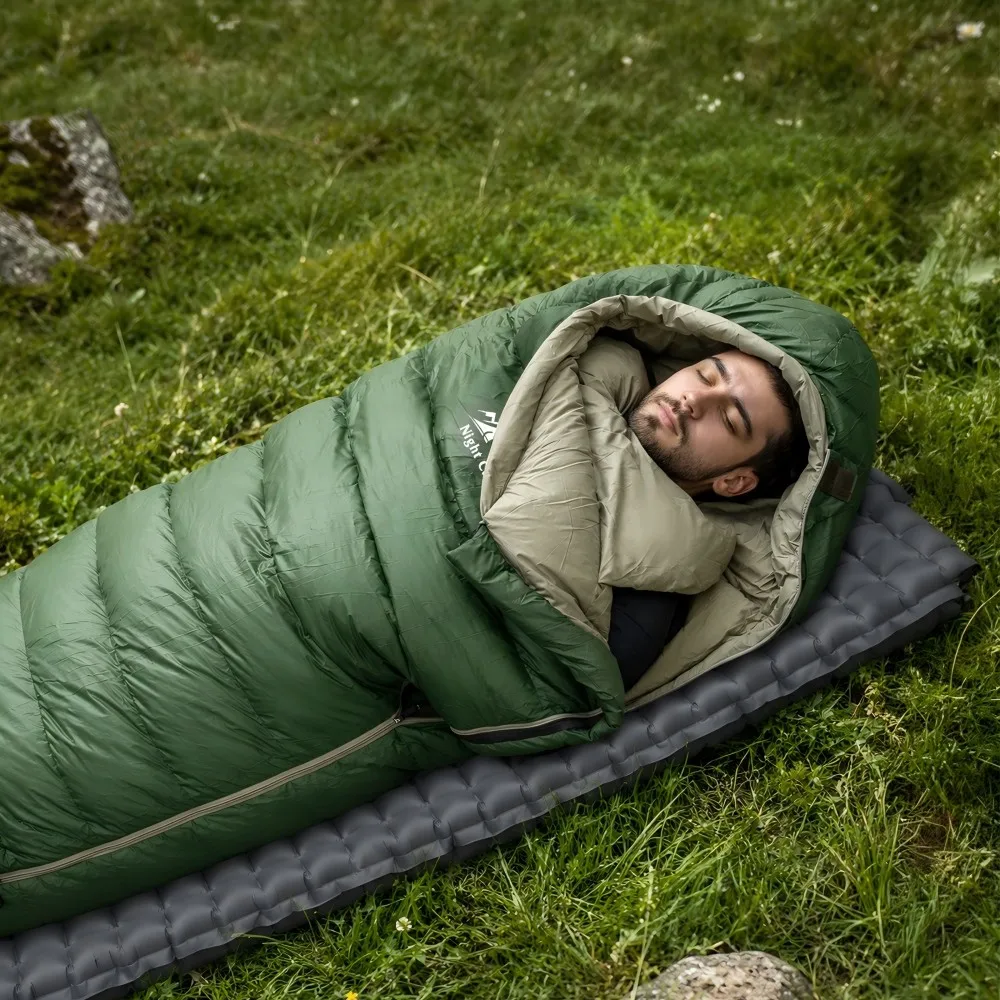 Night Cat Down Sleeping Bag: 600 Fill Power Duck Down 32-59 ℉ Backpacking Mummy Sleeping Bags Ultralight for Adults Outdoor Camping Hiking
