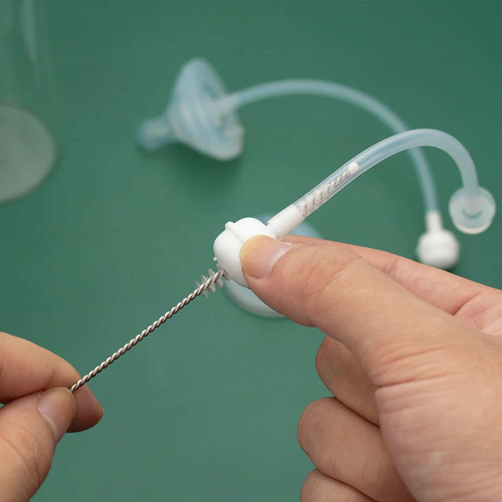 9pcs Cleaning Brush Set Reusable Test Tube Long Straw Brush Bendable Pipe Tube Cleaner 3-Size for Tumbler/Sippy Cup/Bottle Tube