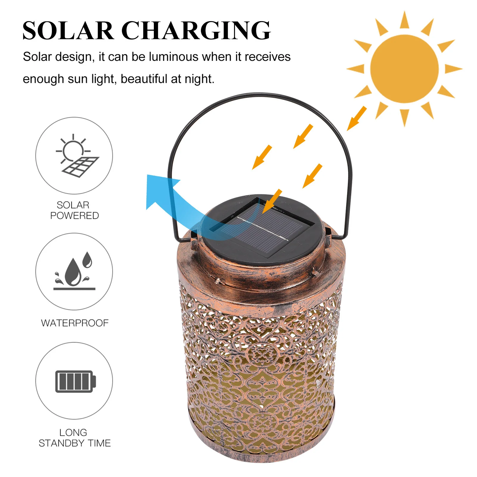 

Outdoor Solar Lantern Waterproof Energy Saving Hanging Lamp for Garden Patio Balcony Solar Outdoor Lanterns Decoration