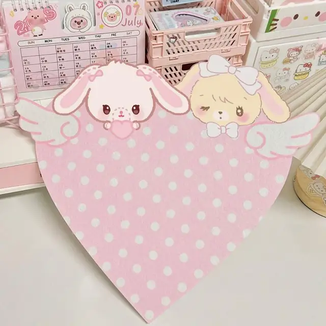 1Pc Cute Cartoon Bunny Felt Decoration Cork Board Wall Photo Message Board Wall Punch-free No Damage The Wall Room Decoration 2 1Pc Cute Cartoon Bunny Felt Decoration Cork Board Wall Photo Message Board Wall Punch-free No Damage The Wall Room Decoration 2