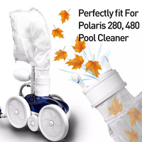 Swimming Pool Cleaner Zipper Filter Bag Replacement for Polaris 280 480 Pool Filter Parts Universal Fountain Filtration Pouch