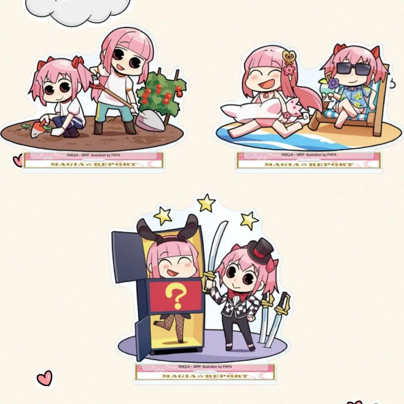 

10Cm Acrylic Standee for Puella Magi Madoka Magica Kaname Madoka Tamaki Iroha Q Version Anime Character Peripheral Standing Gift