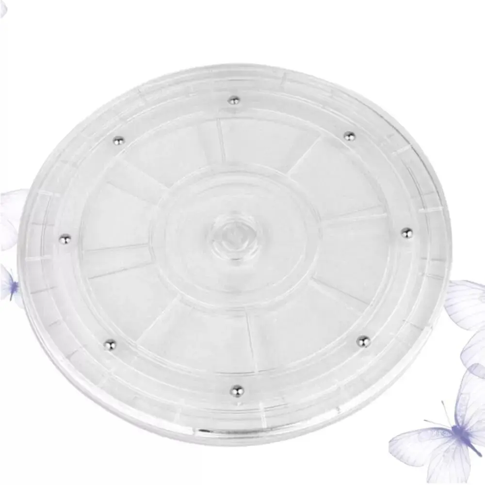 Creative Acrylic Turntable 360° Rotating Transparent Display Stand Round Base Furniture Hardware Jewelry Decor Swivel Plates