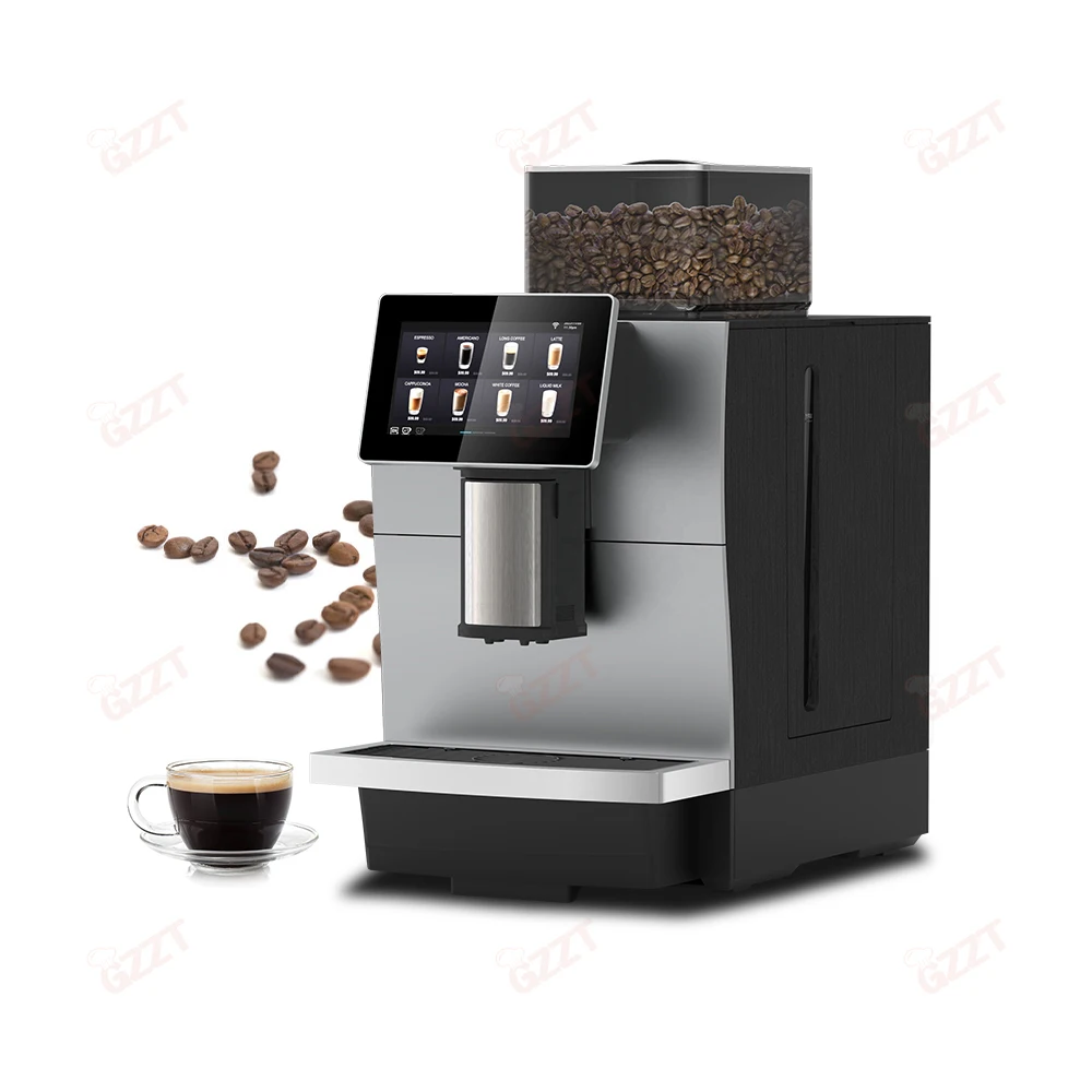 Professional Commercial Fully‑Automatic Bean‑to‑Cup Coffee Maker, Dual‑Heating System With 14 Drink Options for Office Coffee