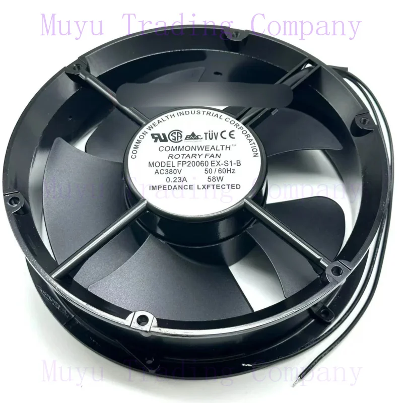 FOR COMMON FP20060 EX-S1-B AC 380V 0.23A 220x220x60mm 2-Wire Server Cooling Fan