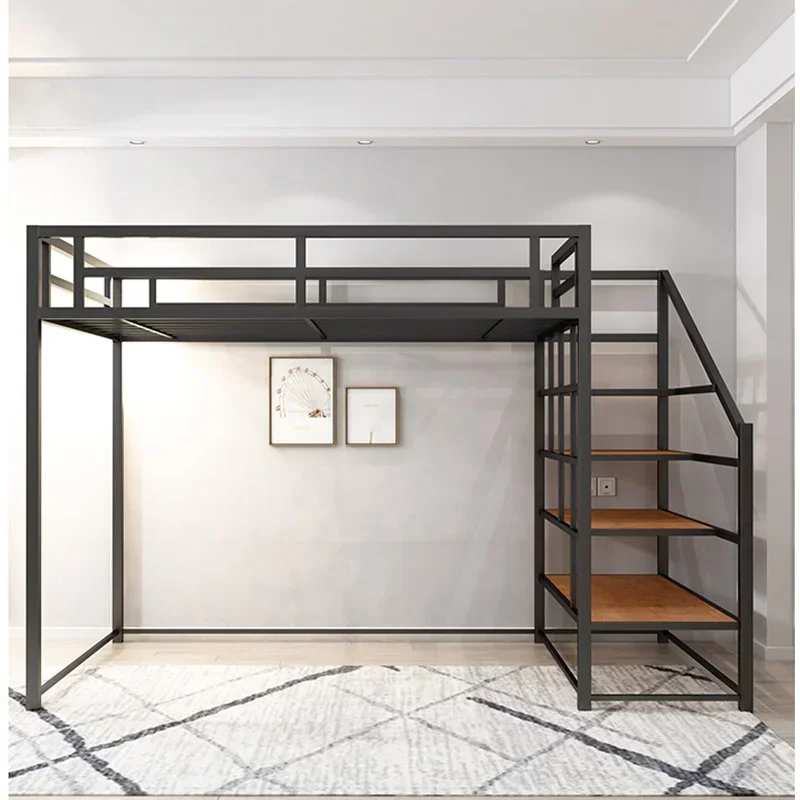 Dormitory Queen Size Good Quality Loft Bed Hostel Adult Metal Bunk Beds With Stairs