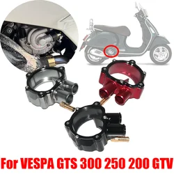 Per VESPA GTS 300 250 200 GTV GTS300 GTS250 accessori moto protezione della copertura della pompa dell'acqua trasparente protezione del dispositivo di raffreddamento dell'acqua