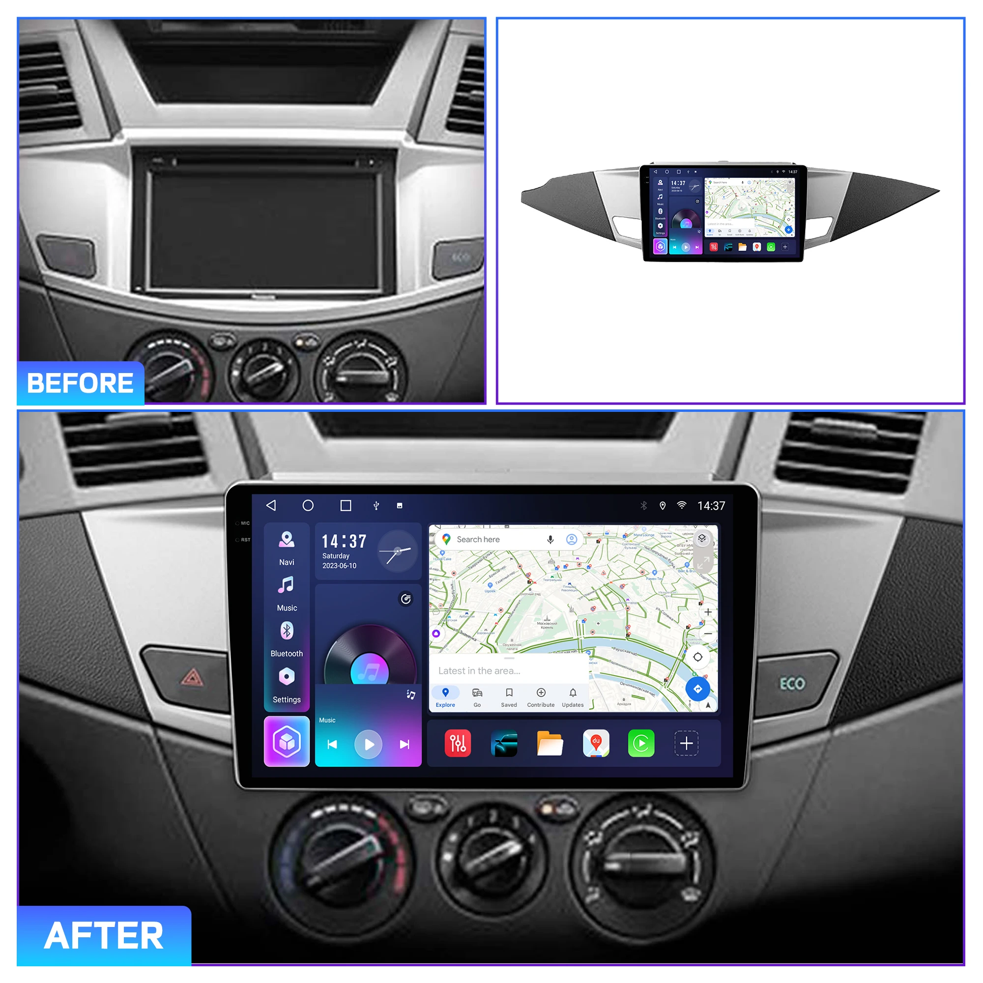 Penhui for Mitsubishi Zinger 2015--- Android Car DVD Multimedia Player Screen Audio Video 2 Din DSP Bluetooth