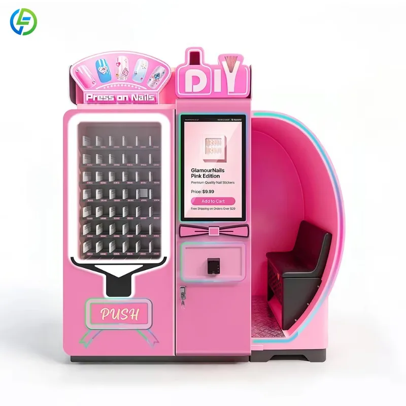 Customized Beauty Kiosk Nails DIY Nail Art 3D Printer Automatic Automatic Nail Art Printing Vending Machine for Mall