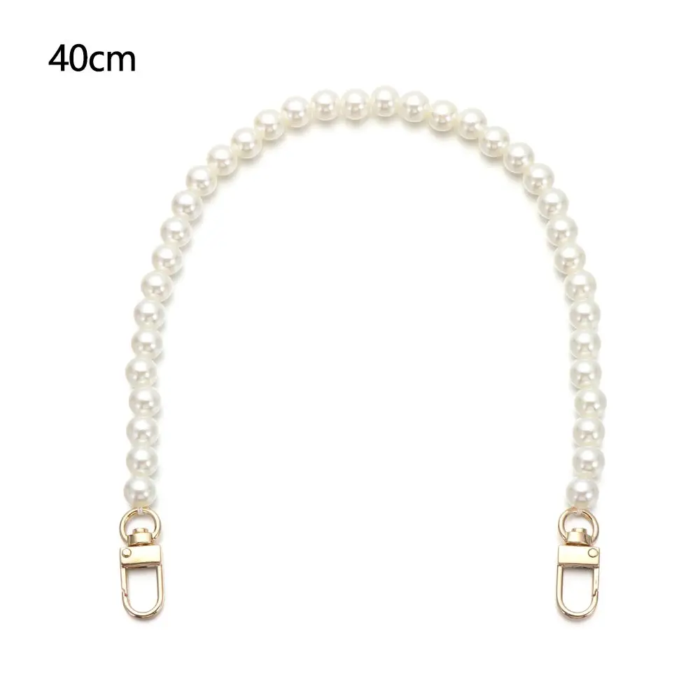 High Quality Pearl Belt Shoulder Bag Straps DIY purse Replacement Pearl Strap Bags Handbag Handles Long Beaded Chain