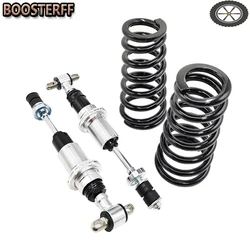 GM A F X G Body Adjustable Front Coilover Shocks SBC Small Block LS Springs 500lb