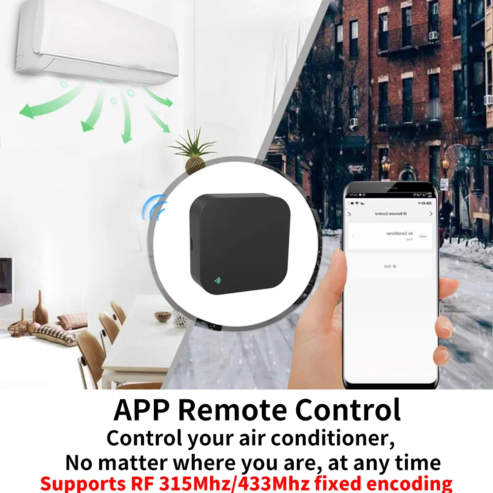 Tuya IR Remote Control RF 315MHz 433MHz Fixed Code WiFi S11 APP Remote Control for AC ALL TV Work With SmartLife Yandex Alexa