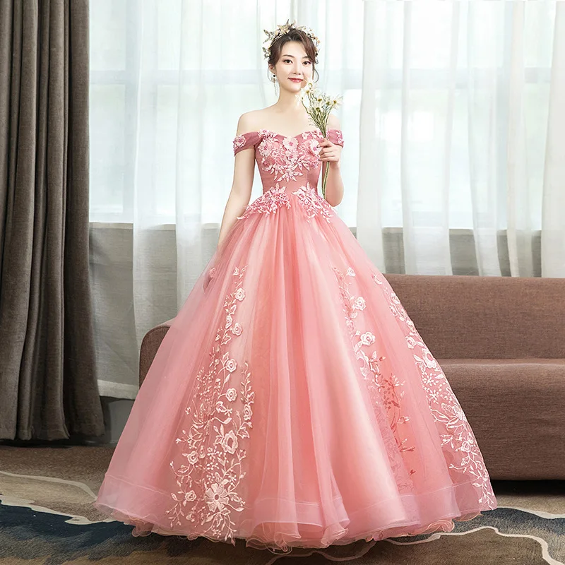 Luxuriöse rosa Spitze Quinceanera-Kleider, herzförmige Party, Vestidos 15 Jahre, Vintage-Ballkleid, Quinceanera-Kleid für Mädchen, süßes 16-Kleid