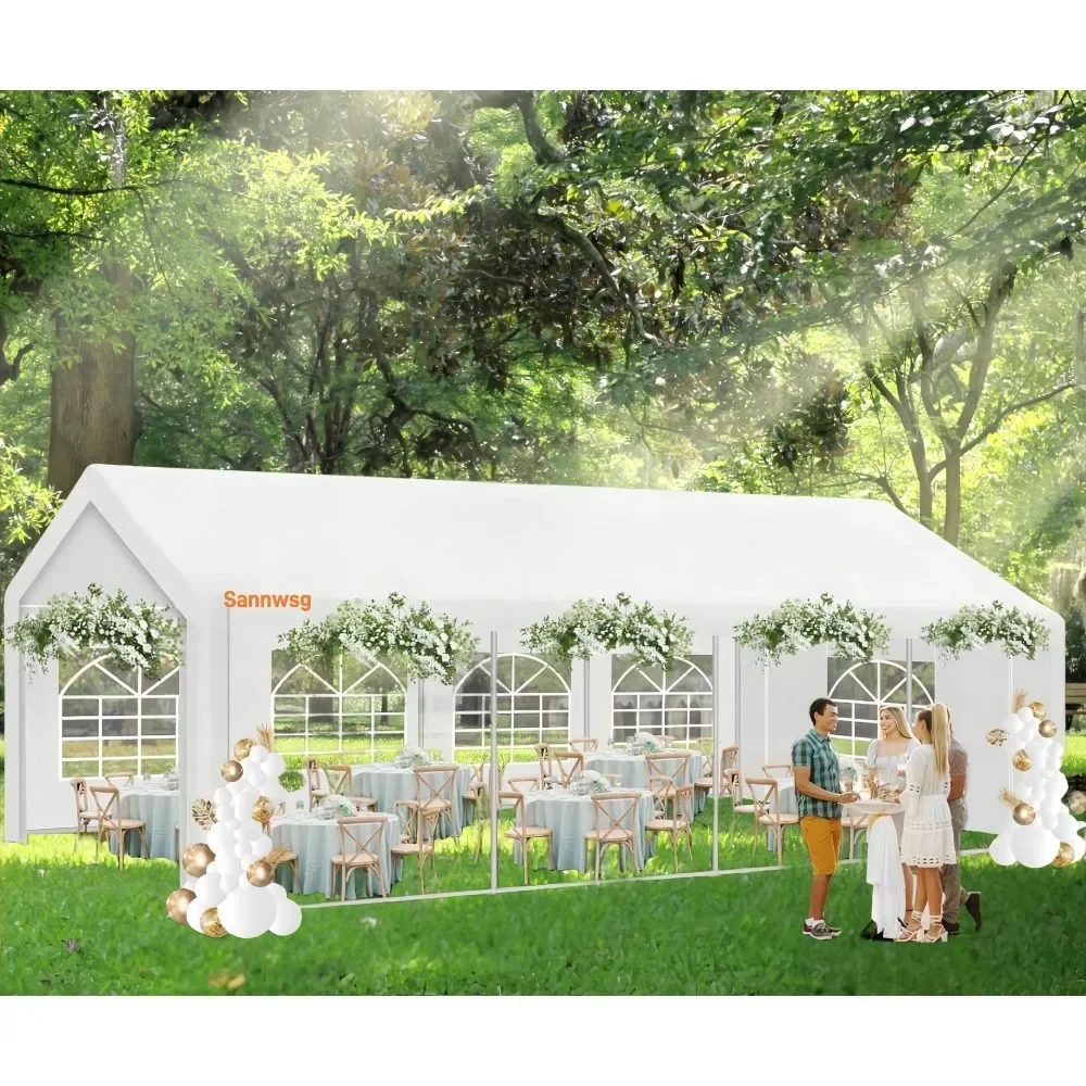 13x20FT Party Tent, Canopy Tent with Removable Sidewalls, Outdoor Patio Camping Gazebo Shelter, for Wedding Holiday Evening Tent