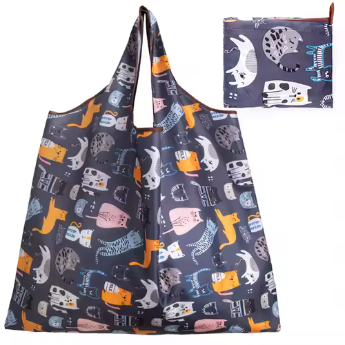 Big Size Thick Nylon Large Tote ECO Reusable Polyester Portable Shoulder Women's Handbags Folding Pouch Shopping Bag Foldable - Image 22