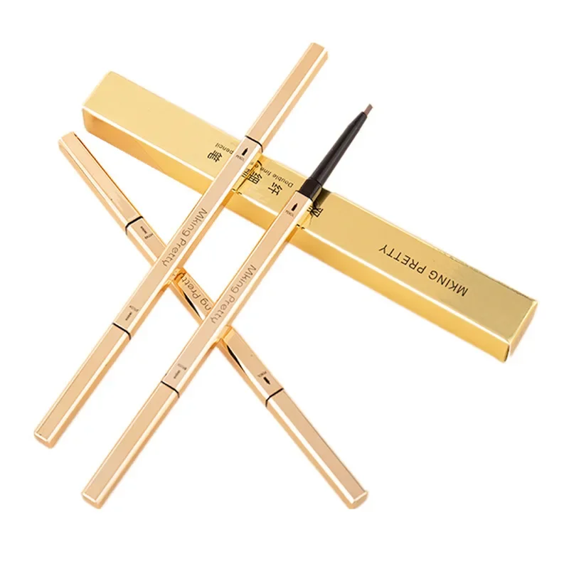 1/2/5pcs Doppia Testa Matita Per Sopracciglia di Lunga Durata Impermeabile 5 Colori Eye Brow Pen Tinta Mascara Migliora Cosmetici Bellezza Donne
