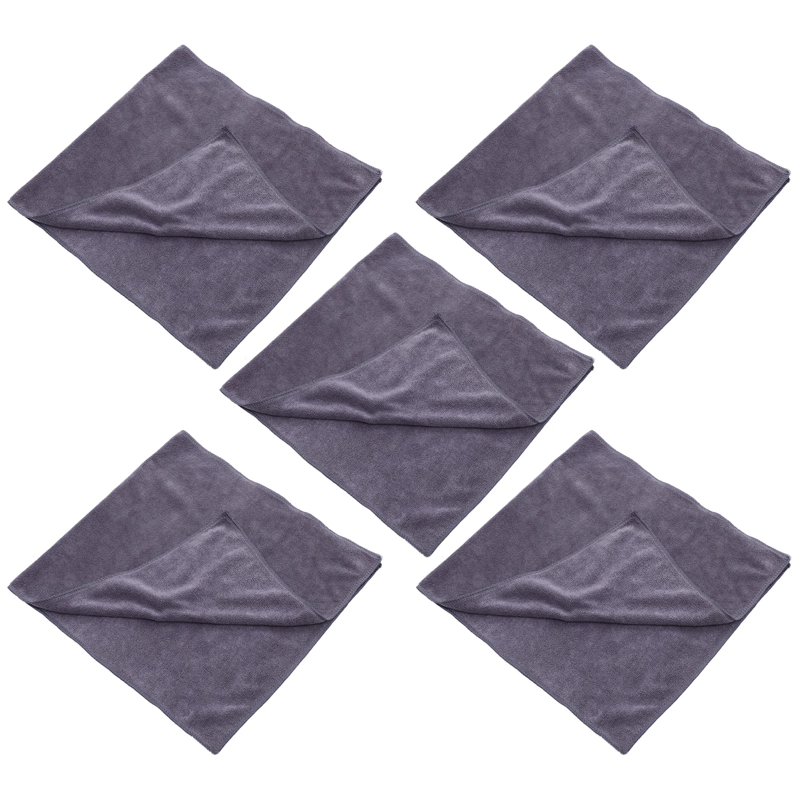 5 Pcs Coral Fleece Towel Washcloths Bath Towels Multi-use Salon Thicken Convenient