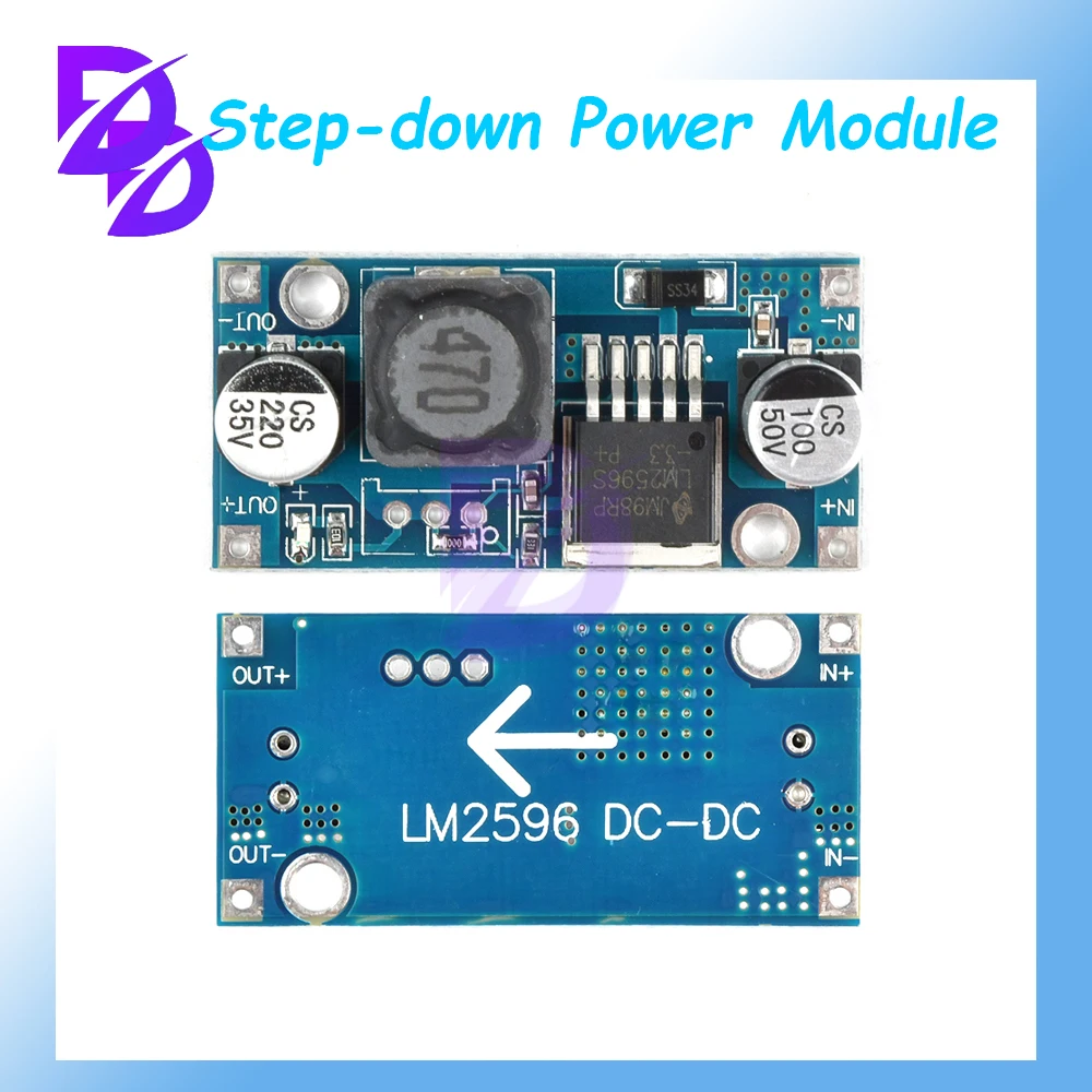 

LM2596S DC-DC Step-down Power Module Regulator Board Buck Converter High Efficiency Voltage Regulator DIY Step-down Module