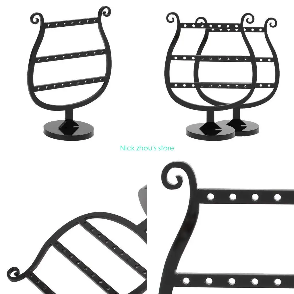 

E15E 2 In 1 Earrings Studs 25 Hole Showcase Display Stand Holder Acrylic Jewellery