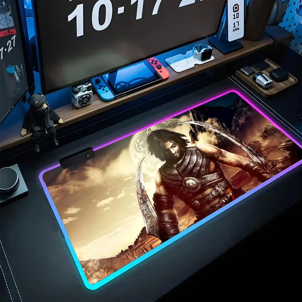 

Prince of Persia Mouse Pad game RPG 40x90cm Mouse Mat Gaming Mousepads LED Keyboard Mats Luminous Desk Pads Mouse Pad For PC