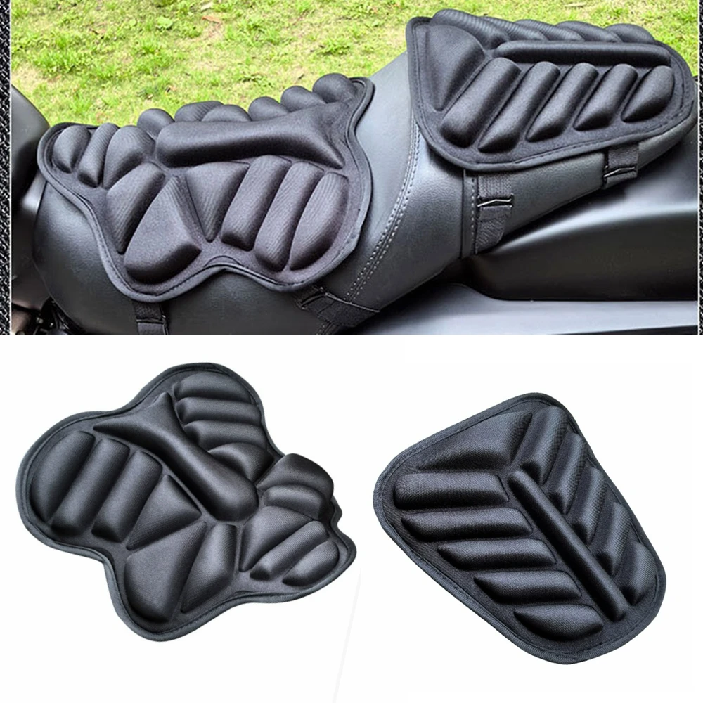 Motorcycle Fit for Seat Pad 3D Comfort Gel Cushion Fit for Seat Breathable Universal Shock Absorbing Fit for Seat Cover