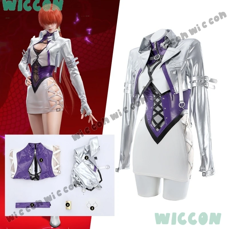 

Sexy Women Clothing Viper Ning Shermie Cosplay Costume Game Naraka: Bladepoint KOF Role Linkage Halloween Party Carnival Suit