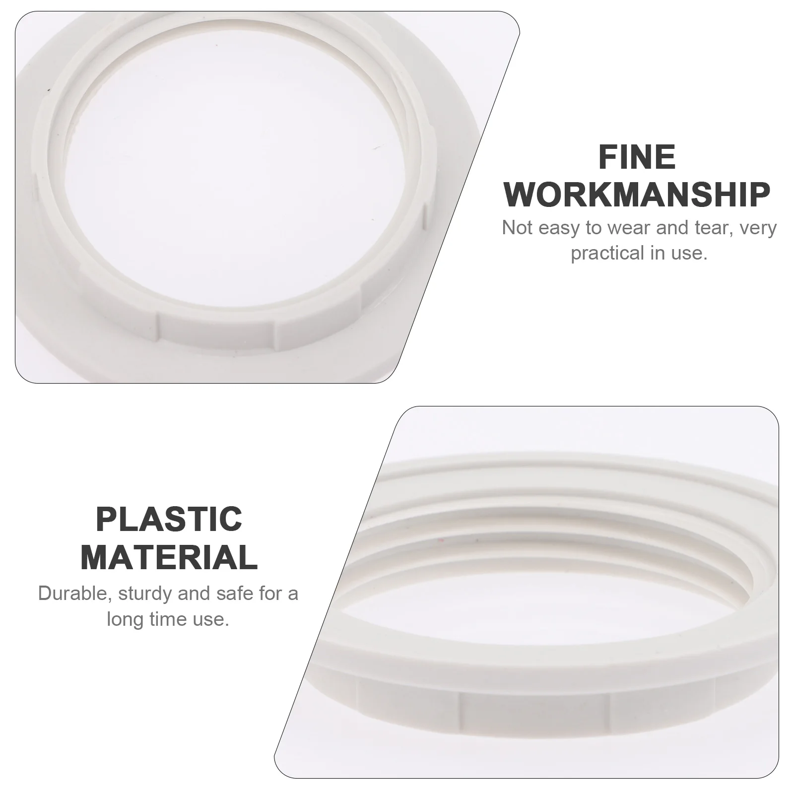 

40Pcs Replaceable Light Ring Lamp Supply Plastic Lamp Ring Sturdy Safe for Long Use Innovative Design Clear Detail Visible