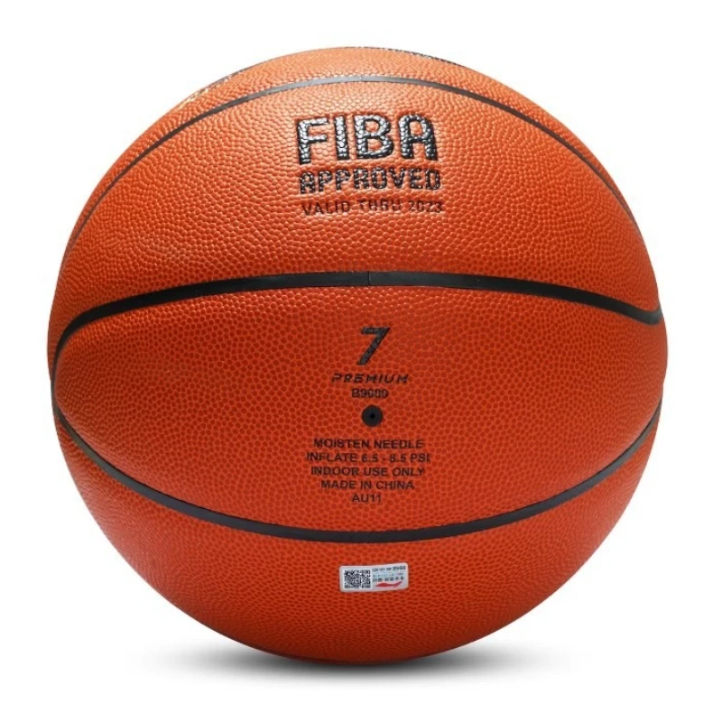 LI-NING LBQK033-1 Professioneller Basketball aus Mikrofaser für drinnen und draußen, OctoGrip, rutschfest, hoher Sprung, Team-Trainingsball