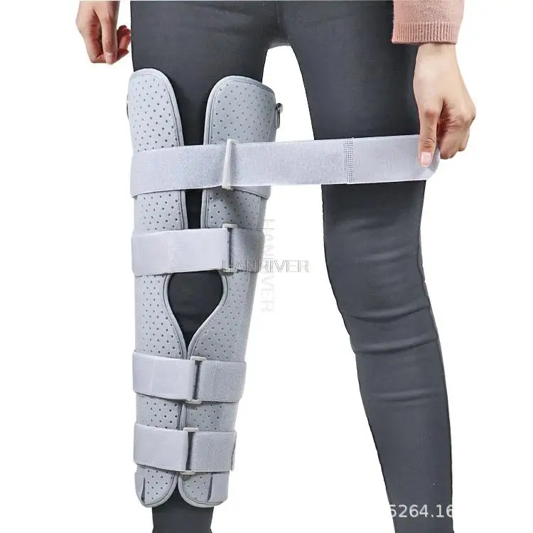 

Adjustable knee fixation belt leg sprain fracture recovery fixation brace knee injury correction protective sleeve