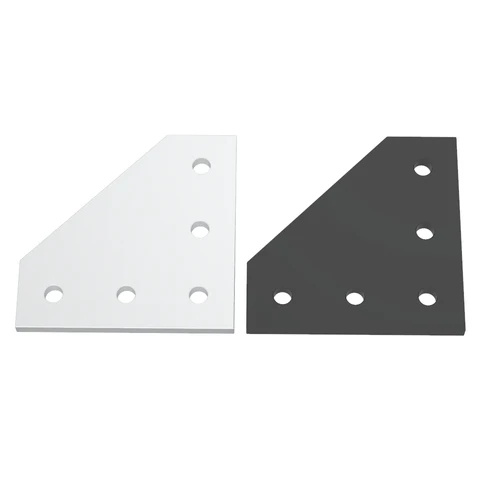Imagen 2 del producto Openbuilds-Placa de junta de 90 grados, 5 agujeros, soporte de ángulo de esquina, tira de conexión para perfil de aluminio 2020