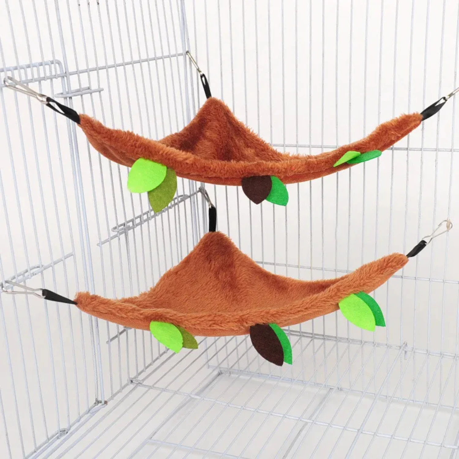 

Cute Plush Cotton Hamster Hammock Hammock Rats Rodent Small Animal Guinea Pig Ferret Double-layer Nests Pets Supplies