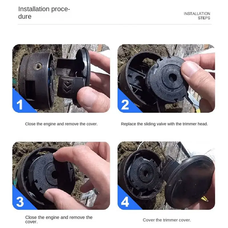 AA1972~6 Packs for Mowing Accessories F016800569/F016800385 Replacement Spool Mowing Head