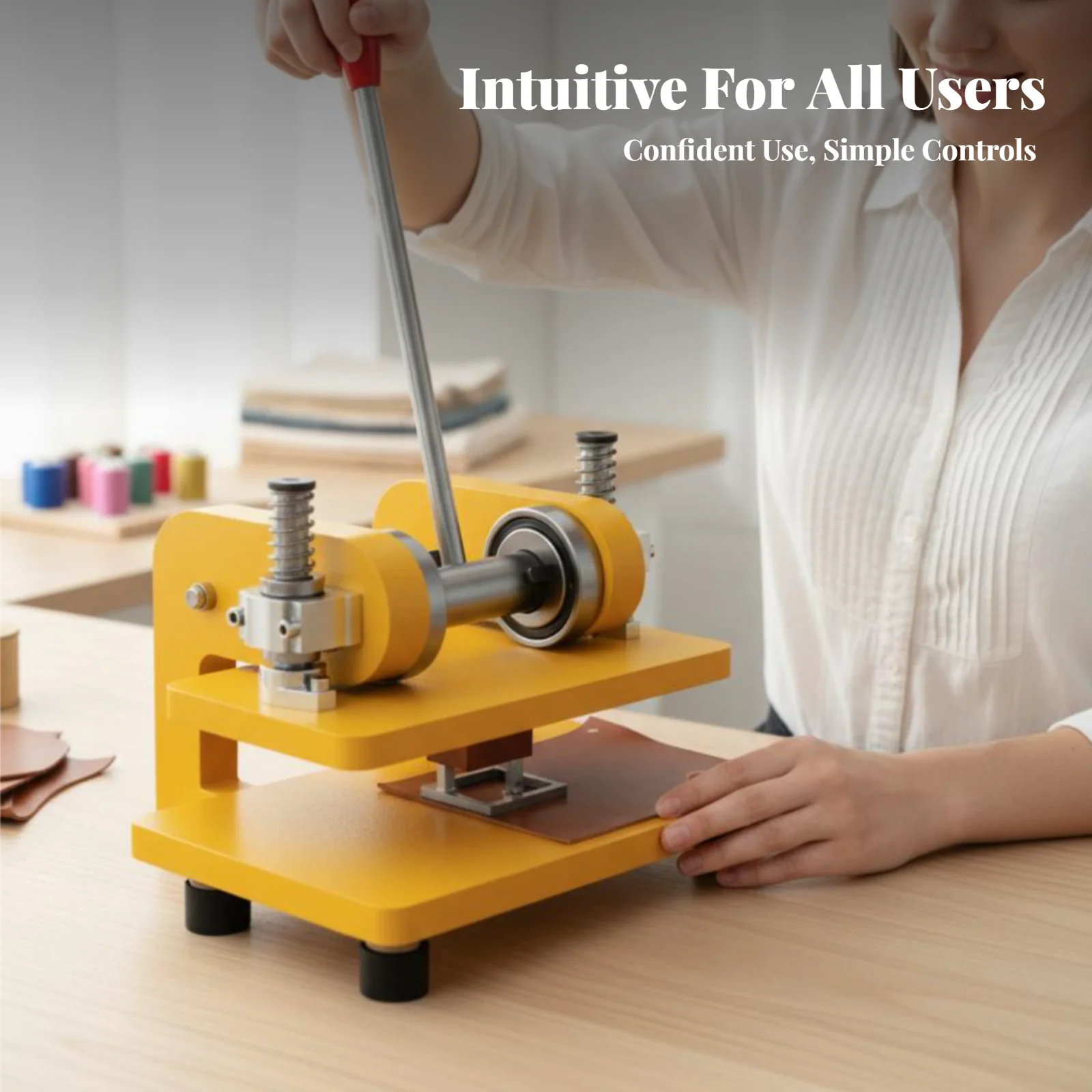 

Ручной вырубной пресс, компактный, для резьбы по дереву