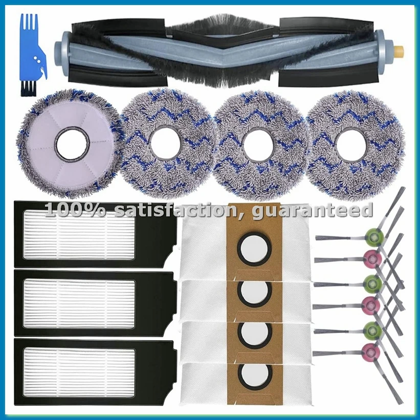 

For X1 Turbo/OMNI Robot Vacuum Cleaner Main Side Brush Hepa Filter Mop Cloth Dust Bag Replacement Parts-ABRM