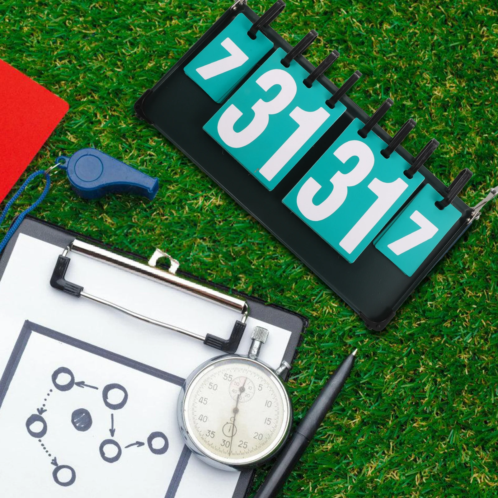 

Heavy Duty Portable Scoreboard For Table Tennis Basketball Badminton Multi Sport Flip Score Counter Large Number Display Outdoor