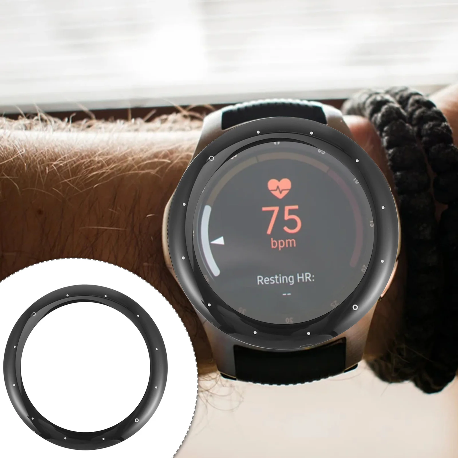 

3 Pcs Watch Screen Protector Tempered Glass Protective Film Black Full for Watches