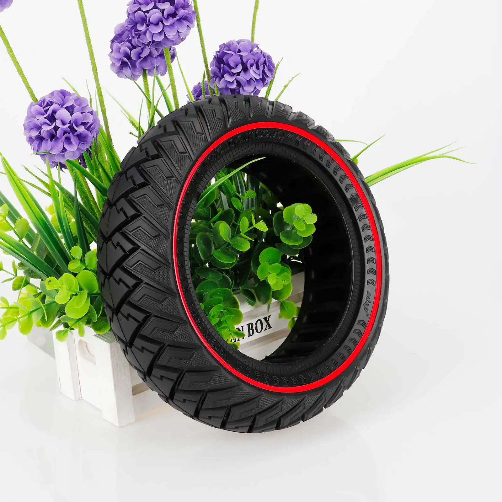 Ulip 10x2.70-6.5 Off-raod Solid Tire for Electric Scooter 10x2.75 Thickened Off-road Tubeless Tyre Puncture resistant Tire Parts