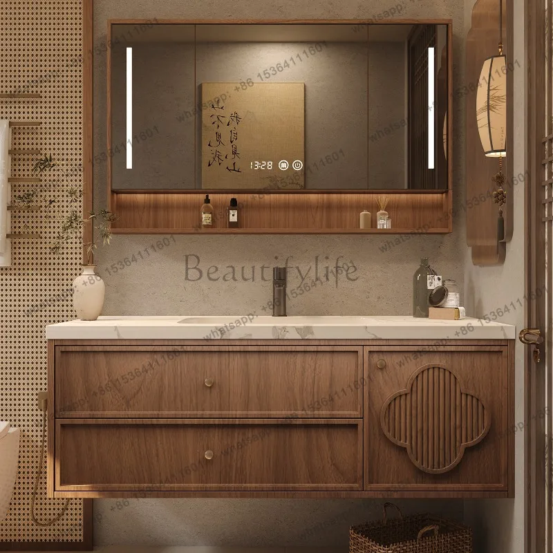 

Modern Luxury Bathroom Cabinet Skincare Mirror Storage Perfume Vanity Bathroom Cabinet Makeup Drawers Gabinete Trendy Furniture