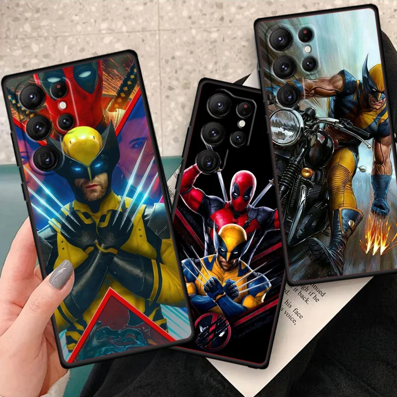 Marvel Wolverine Anime For Samsung Galaxy S24 S23 S22 S21 S20 FE S10 S10E Plus Ultra Pro Lite 5G Black Cover Phone Case