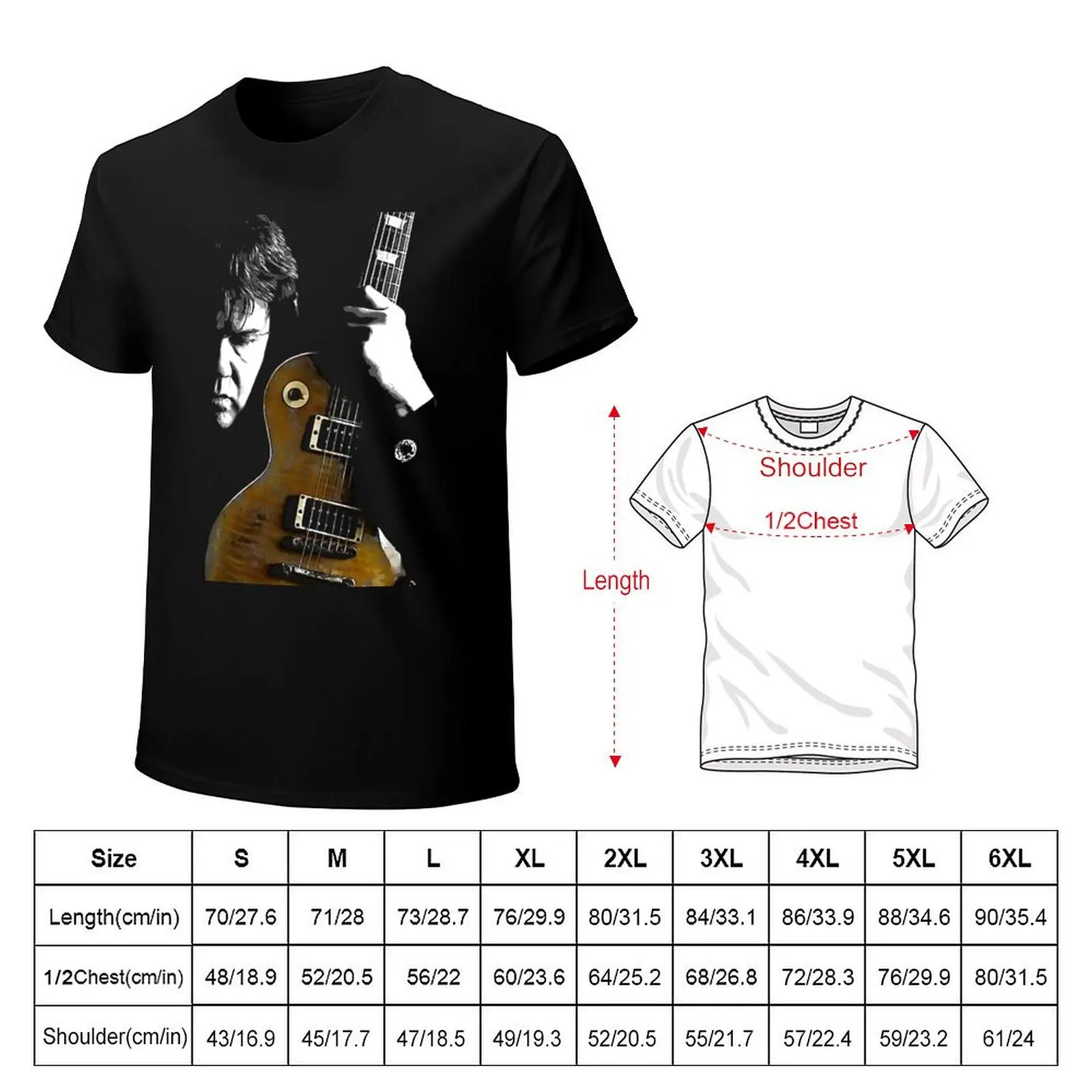 Gary Moore T-Shirt man graphic t shirt T-Shirt