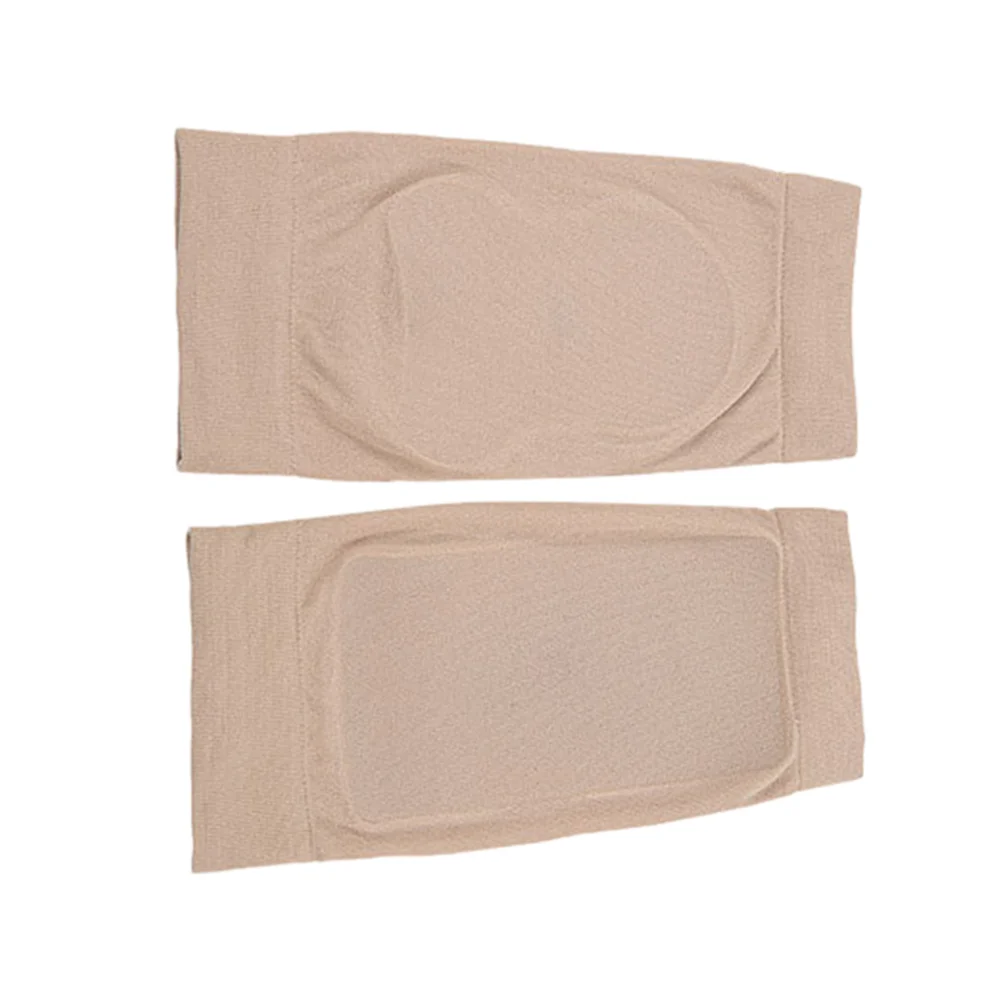 وسادة كعب جل كم لون البشرة نايلون سيبس توسيد حماية الجوارب ضغط خفيف لكعب إصابة وتر العرقوب