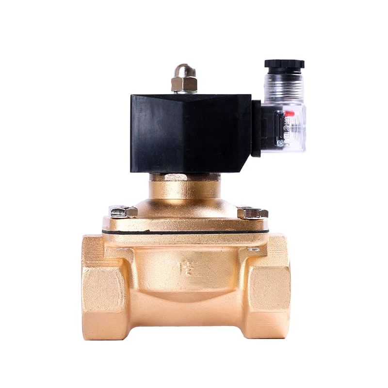 DN40 Brass Waterproof Solenoid Valve IP65 Normally Closed 1-1/2